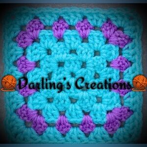 Granny Squares Crocheted Trimmed Handmade 24pcs